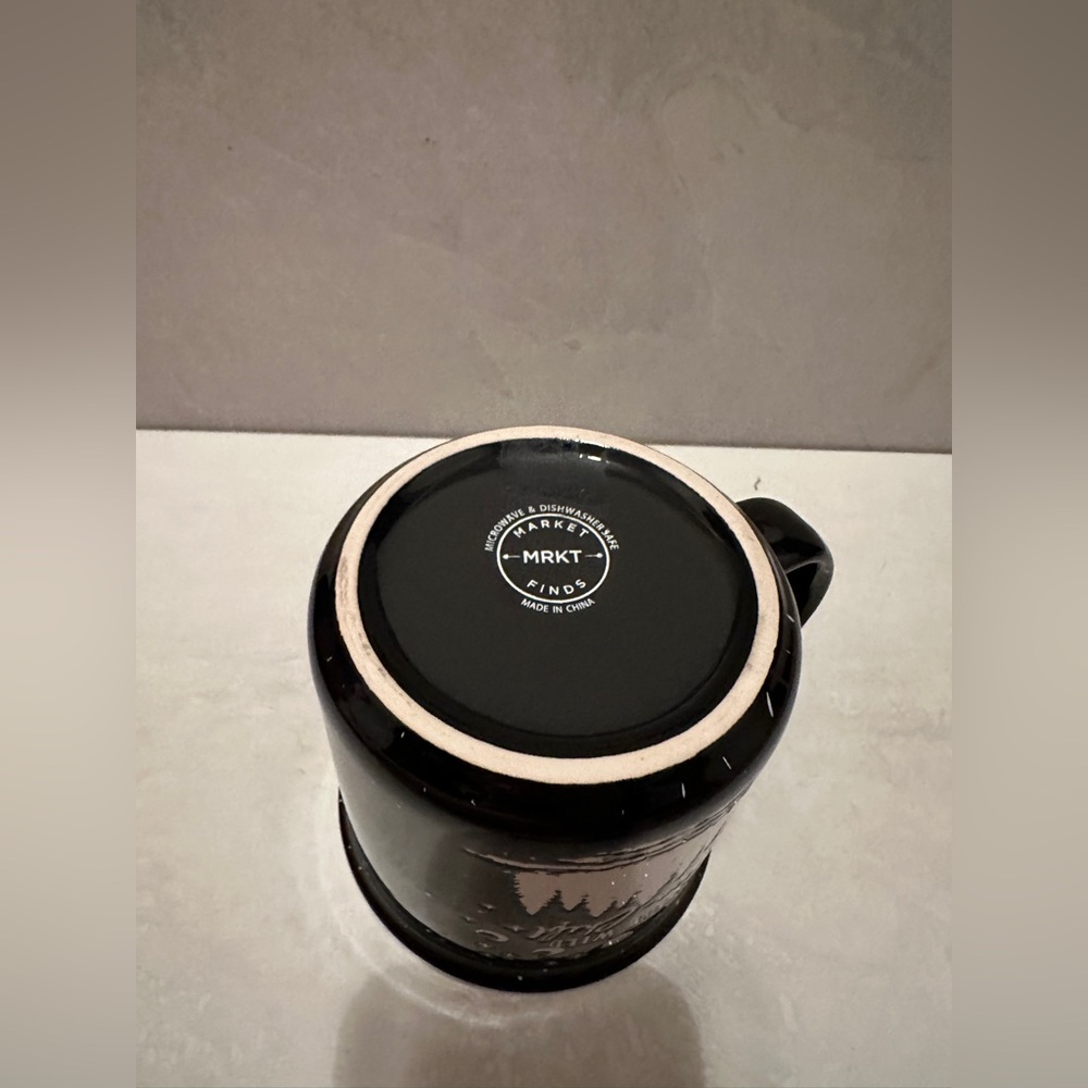 "Stay Wild Moon Child" Black Ceramic Mug, 16 oz. MRKT brand - Picture 4 of 4